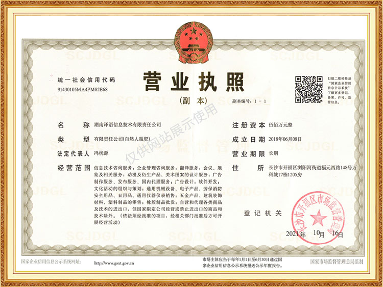 湖南译语信息技术有限责任公司,长沙翻译服务,口译服务,本地化翻译服务